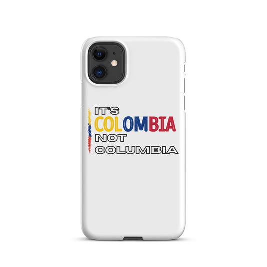 Colombia NOT Columbia iPhone Case